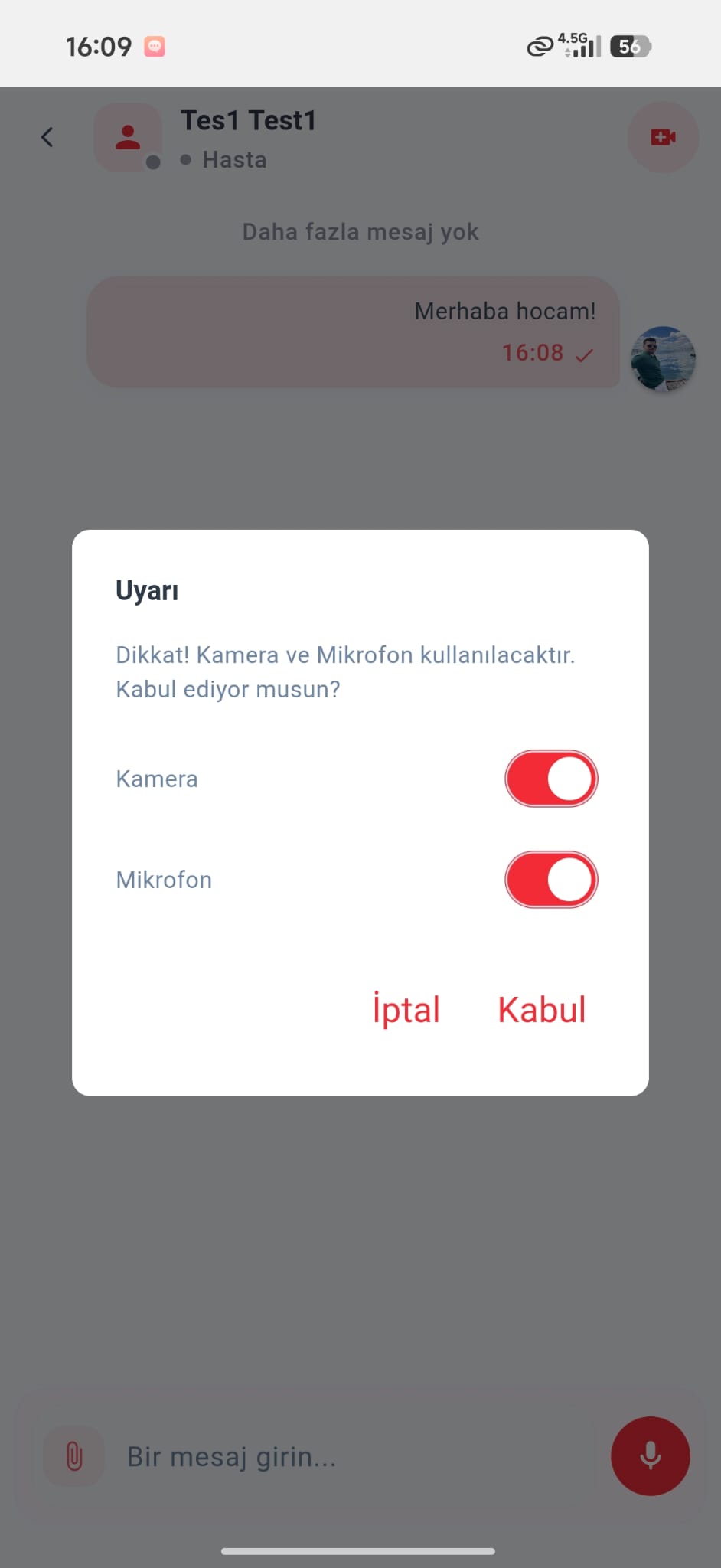 Güvenli Video Görüşme Online Muayene