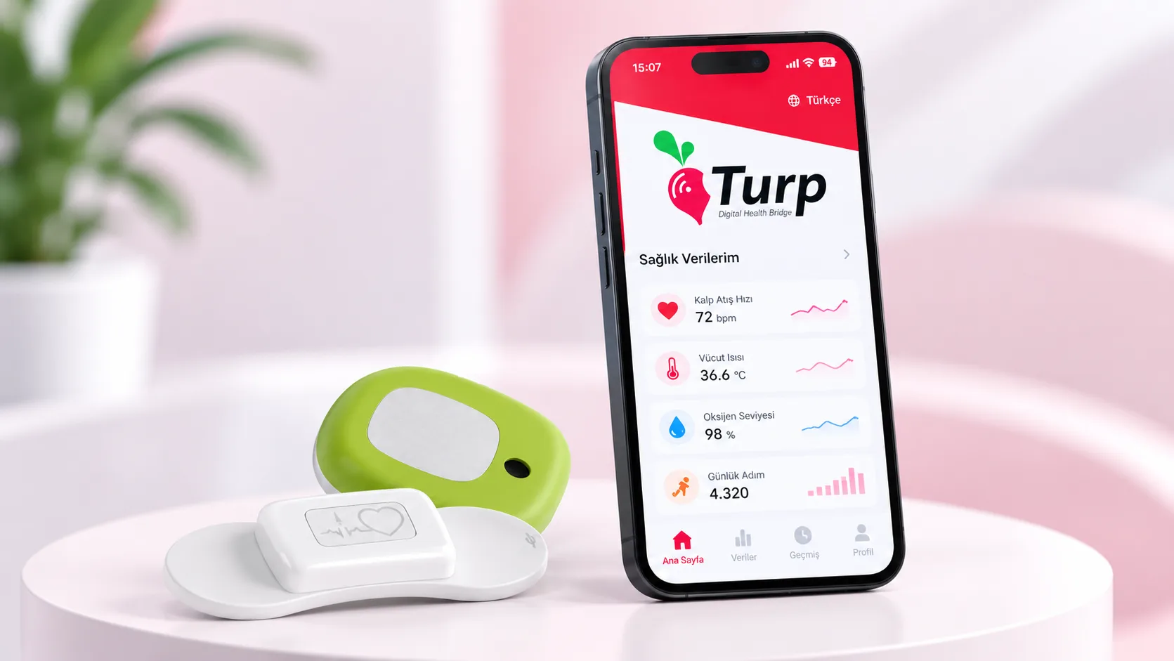 TURP dijital sağlık platformu ve desteklenen sağlık cihazları